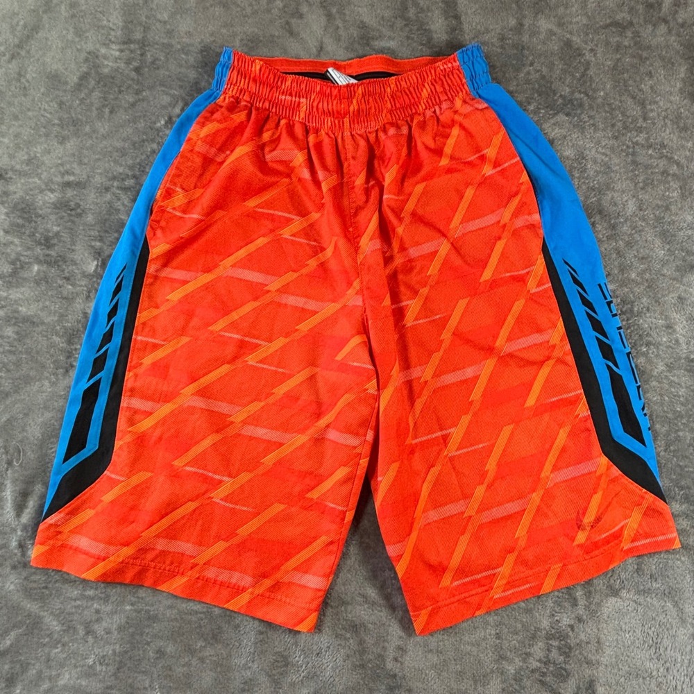Nike Dri-FIT Hyperline Basketball Shorts Orange Blue Graphic Mens Small
